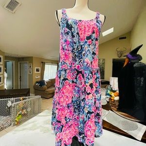 Lilly Pulitzer “Loro” Swing Dress size Large NWT